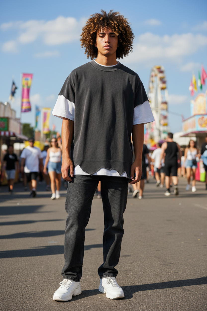 Double-layer Color T-shirt