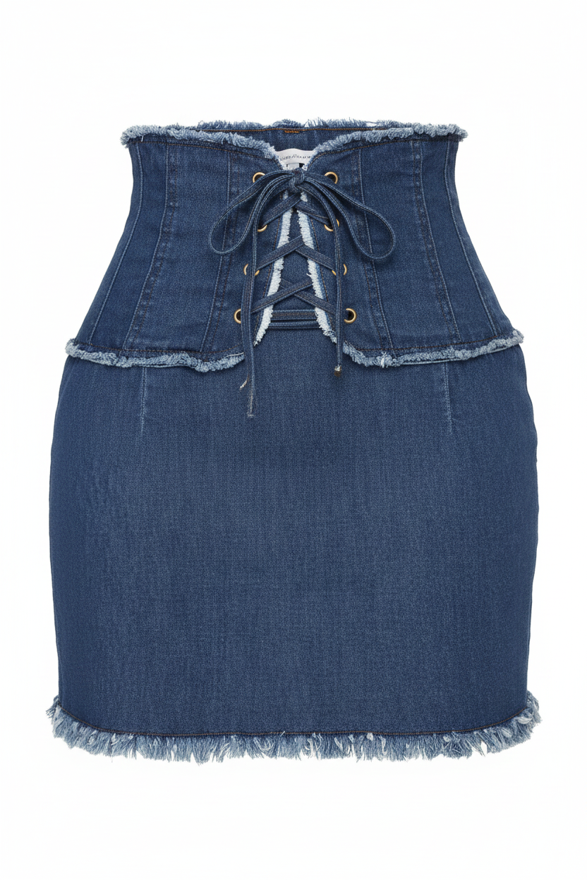 Women's Jeans Short Skirt - Product Only