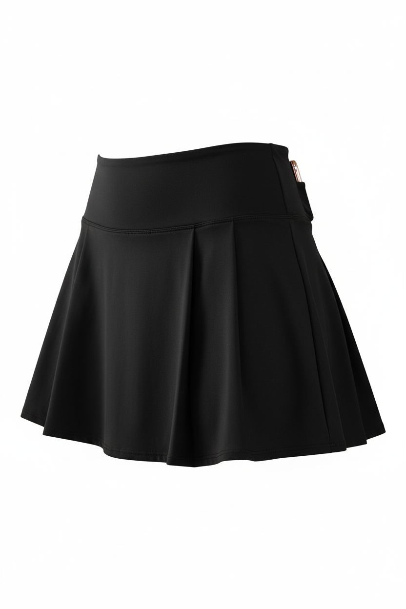 Women's Pleated Tennis Skirt Black - Product Only