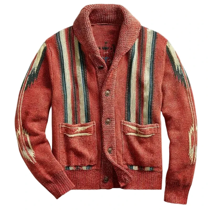 Vintage Jacquard Sleeve Knitwear