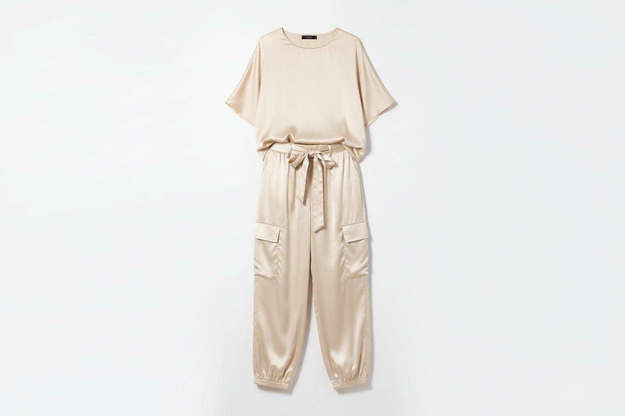 Satin Two-Piece Set