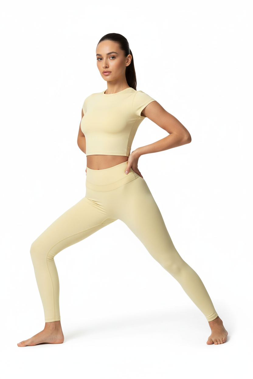 Yoga Suit - Light Yellow
