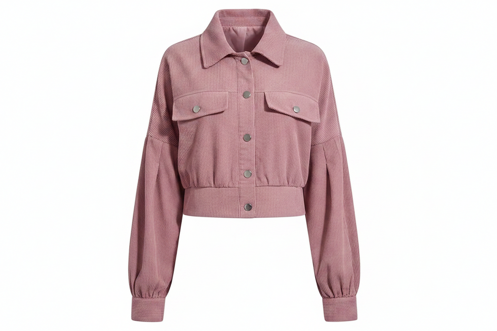 Lightweight Cropped Corduroy Jacket