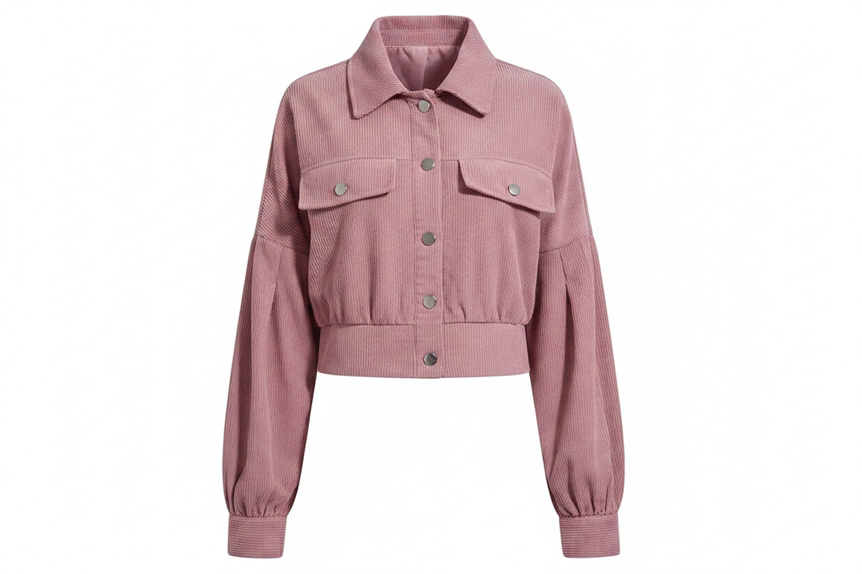 Lightweight Cropped Corduroy Jacket